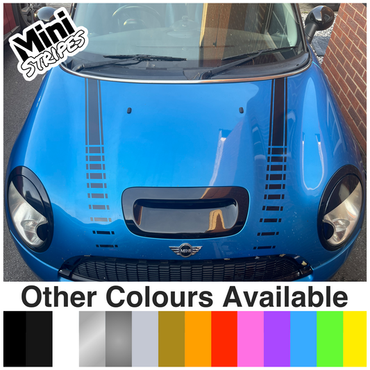 Mini Cooper Fading Side Bonnet Stripes