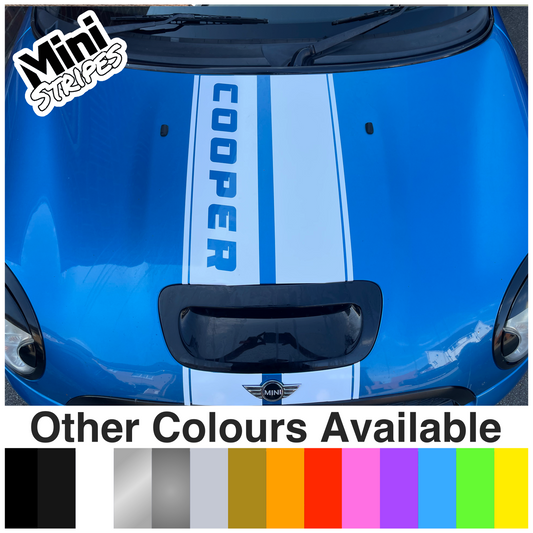 Mini Cooper S Central Bonnet Stipes