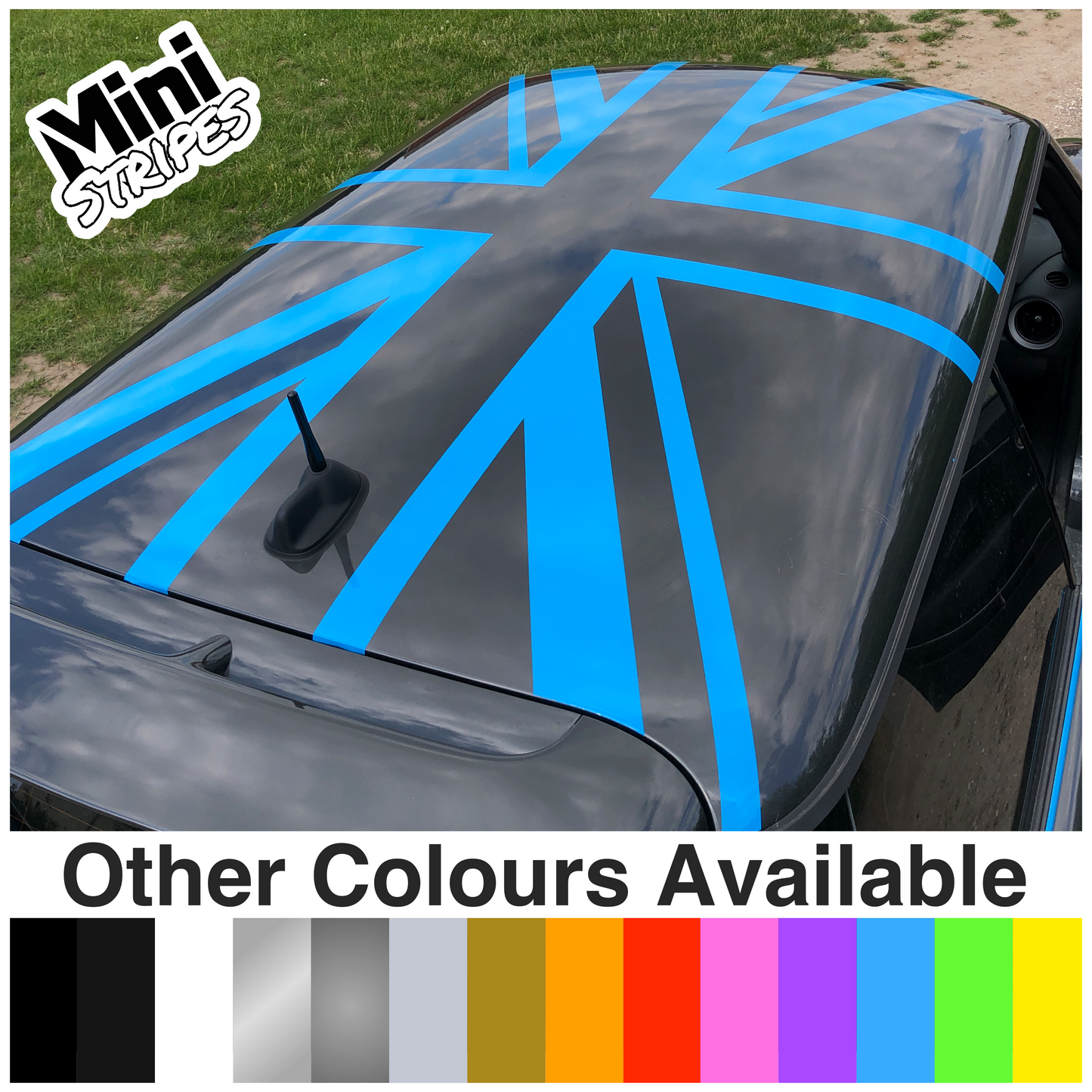 Mini Inverted Union Jack Roof Graphics